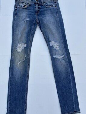 Rag & Bone Carter Dre Low Rise Distressed Jeans W1590K510CAR - Size 24